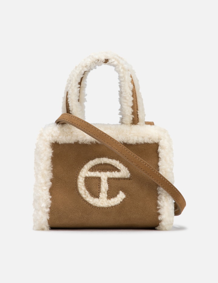 Ugg X Telfar Small Shopper Shoulder Bag Suede Light Off2way In Brown