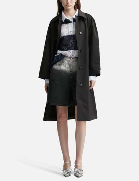 Navy Lace Stripe Piqué Top view 11