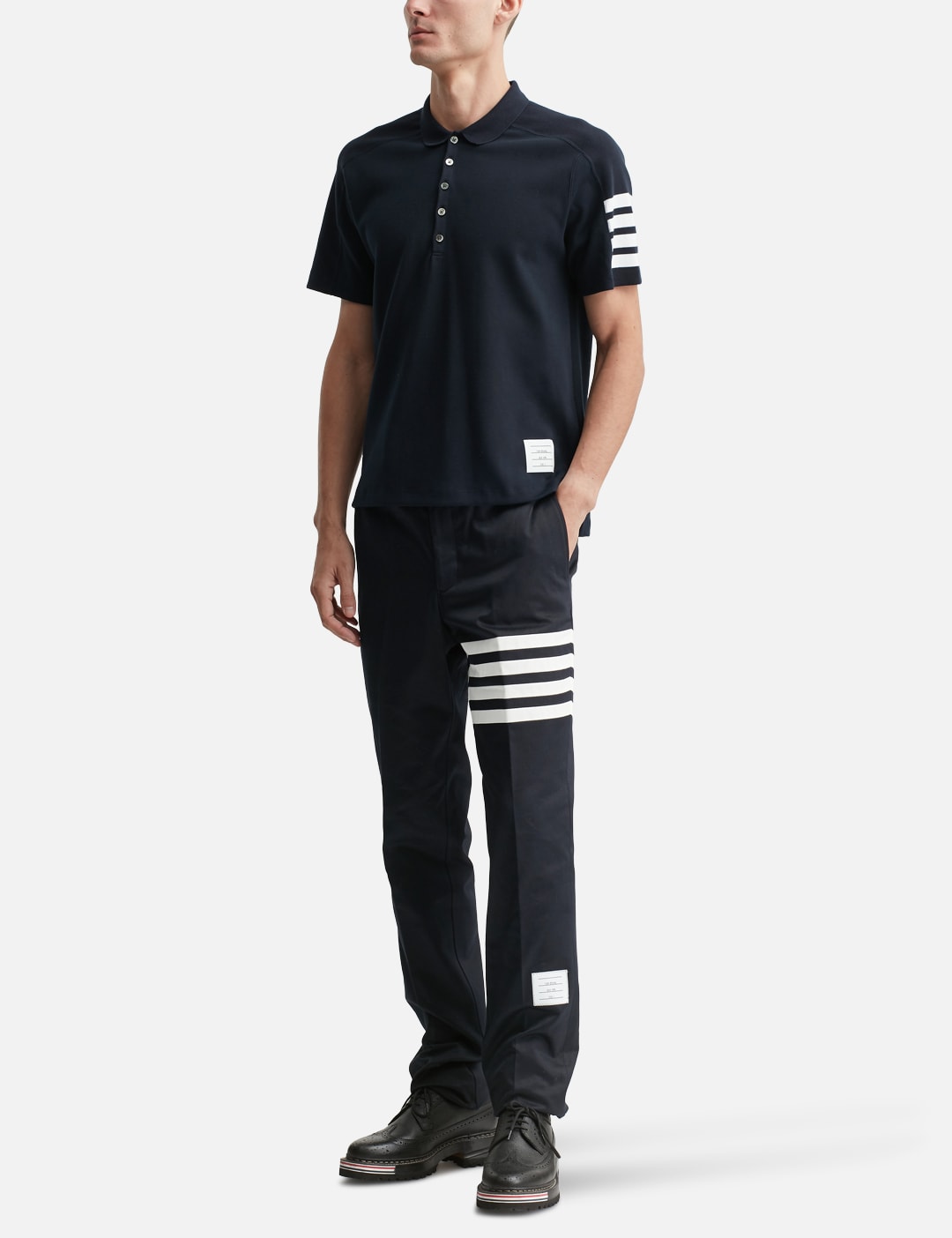 Cotton Twill 4-Bar Unconstructed Chino Trousers view 20