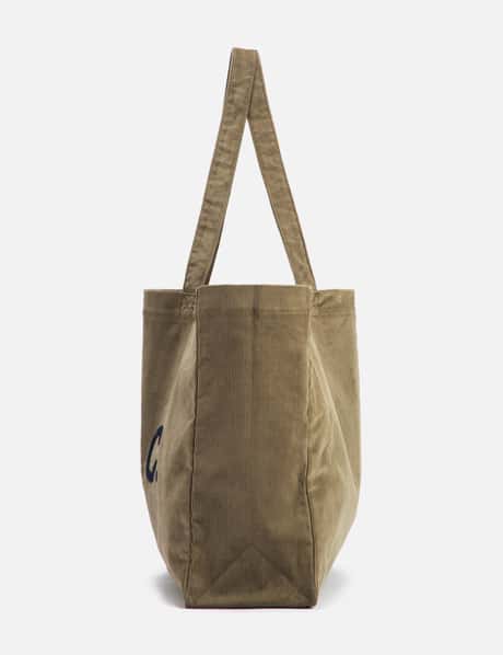 MEDIUM Camel Leather tote bag with large outside pocket. Cap Sa