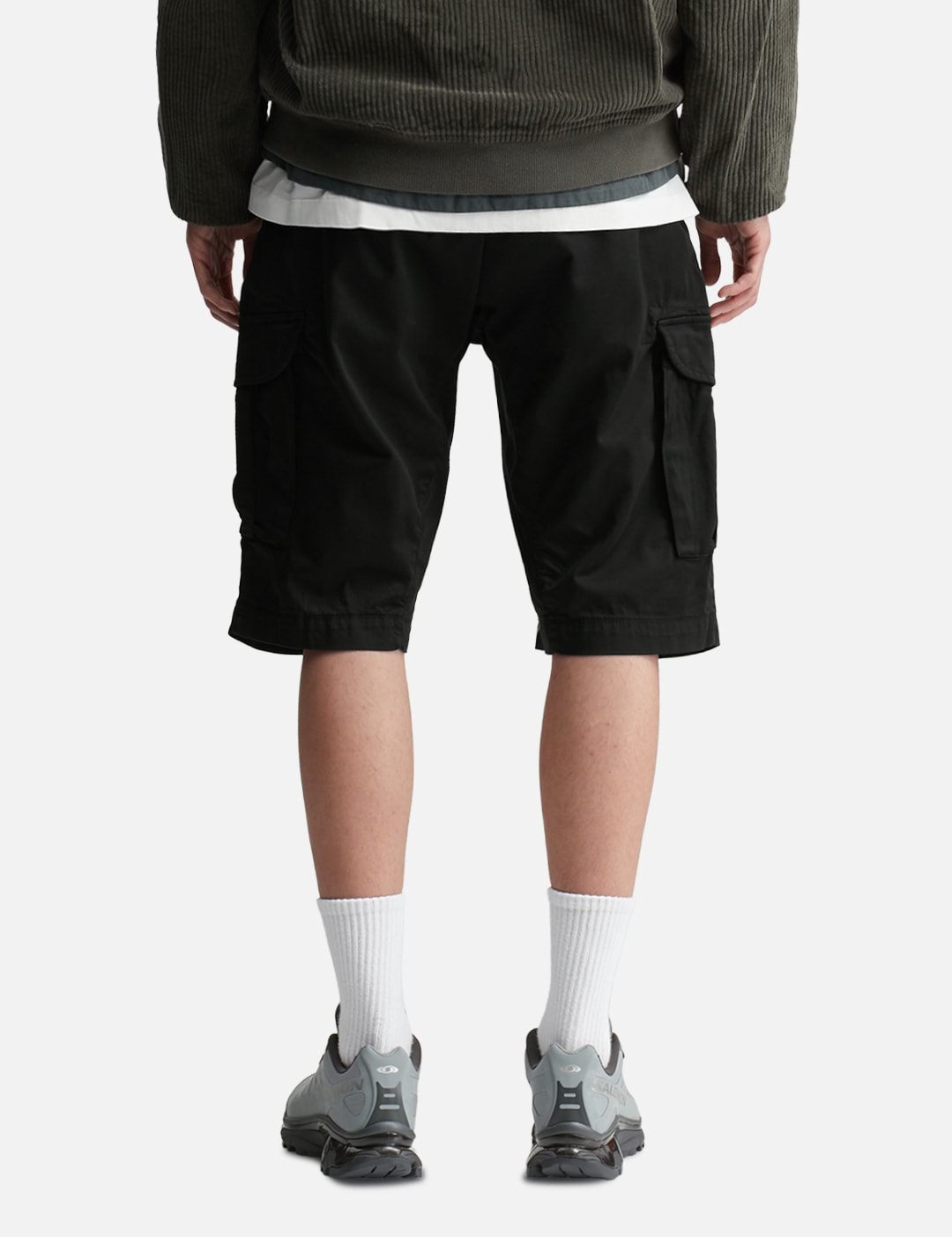 Bermuda Cargo In Satin Stretch view 13