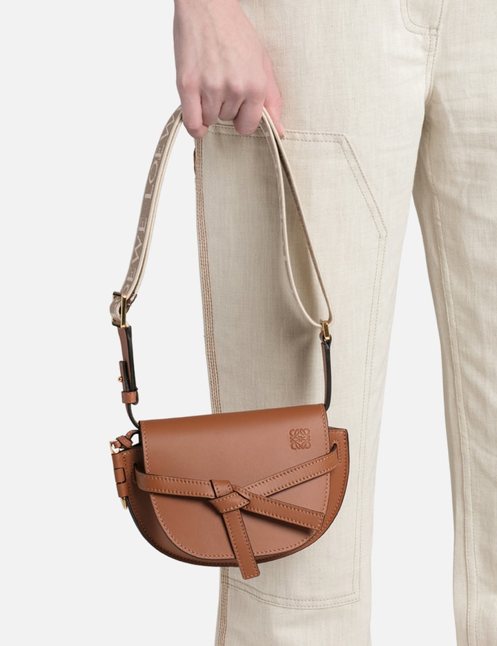 LOEWE Gate Pocket Leather Crossbody Mini Bag - Farfetch