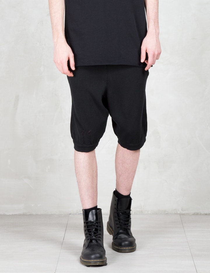 Perforared Knit Shorts Placeholder Image