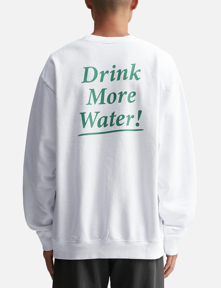 Drink More Water Crewneck White/Verde Placeholder Image
