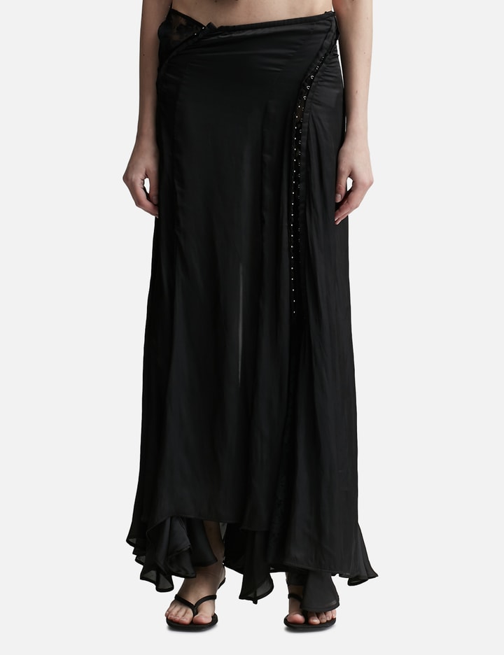 Y/project Hook And Eye Skirt In Black