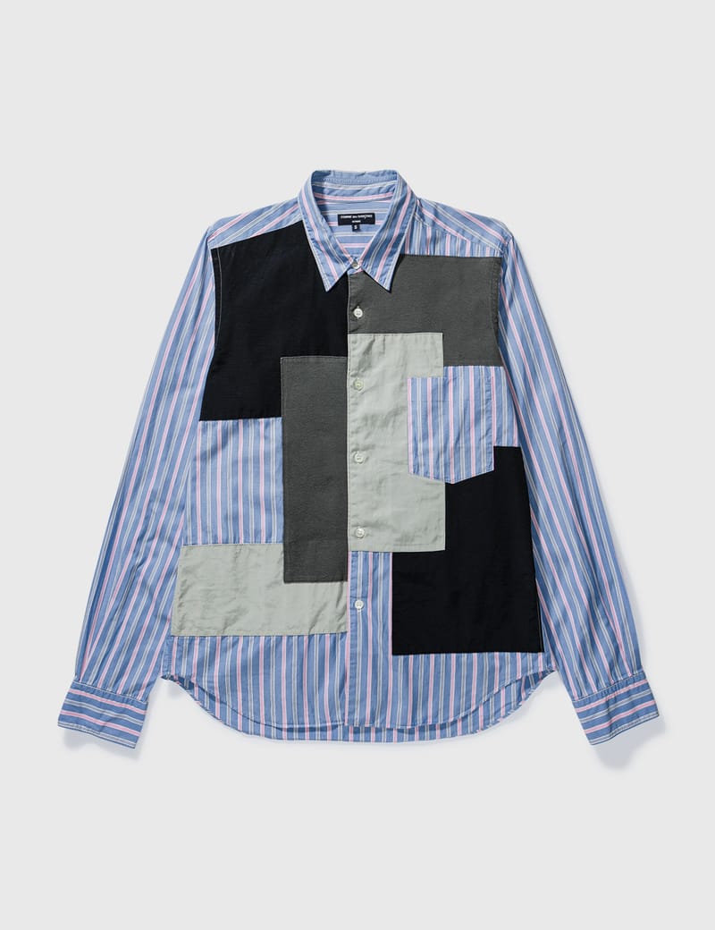 Comme des garcons patchwork shirt Clearance