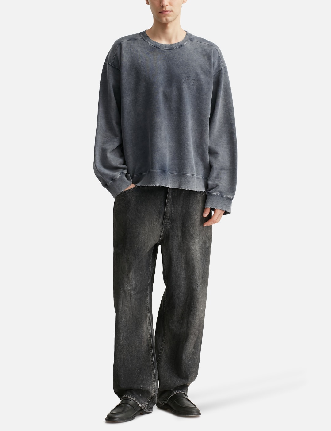 Embroidery Dyed Long Sleeve T-Shirt view 20