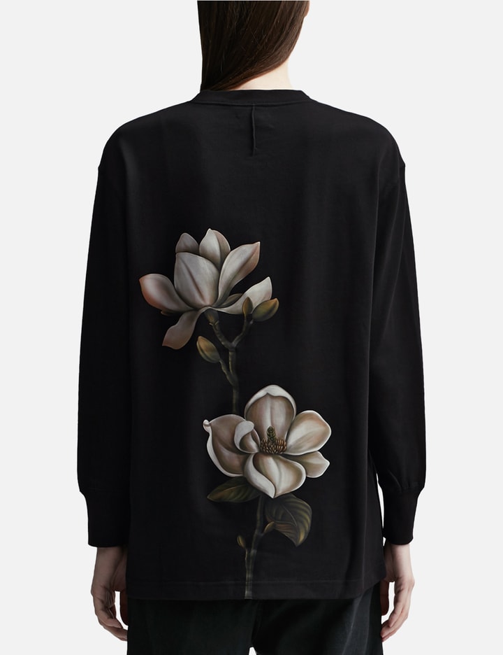 Black Flower Long Sleeve T-shirt Placeholder Image