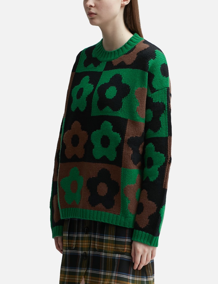 'Boke Flower Checkerboard' Checked Jumper Placeholder Image