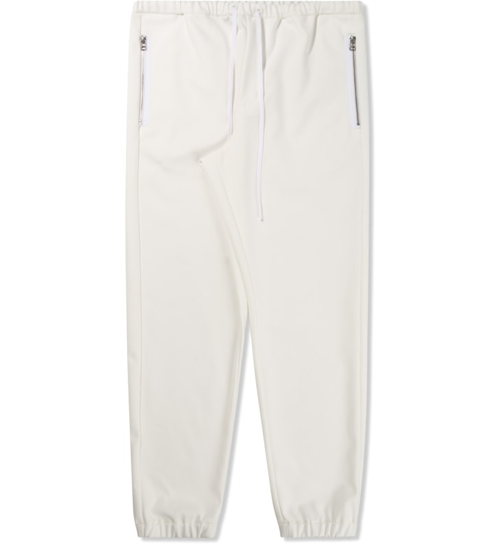 White Utility Pants with Side Zipper Detail Placeholder Image