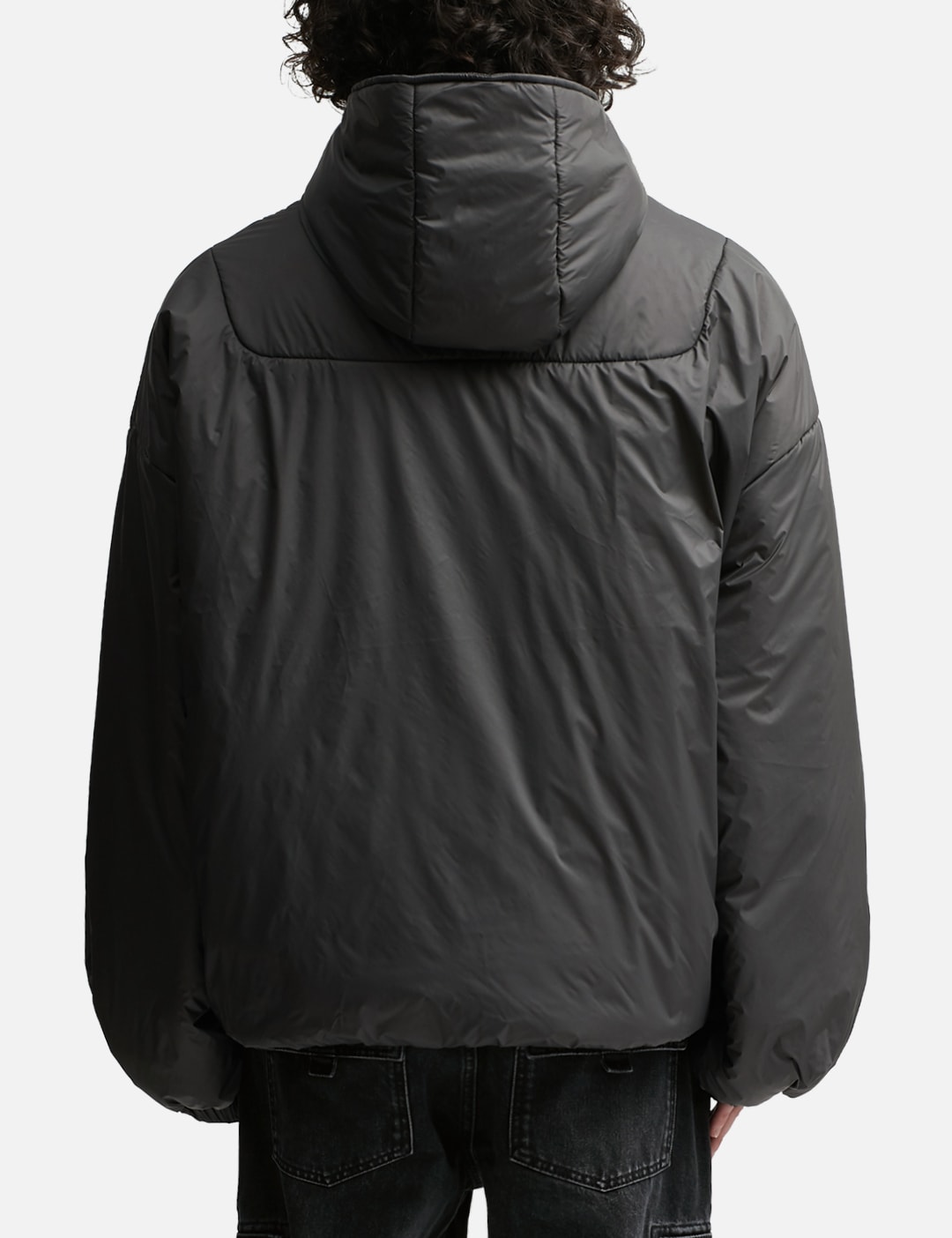 Ultra Fine Nylon Sculptural Puffer Space Grey view 15