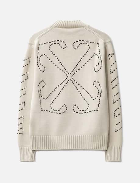 Off-White™ 스티치 애로우 니트 스웨터