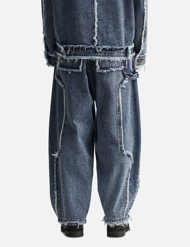 Distressed Raw Edge Balloon Jeans Placeholder Image
