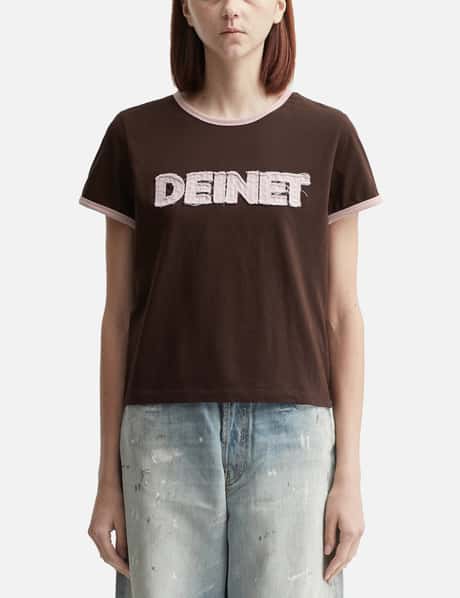 DEINET Logo Ringer T-shirt