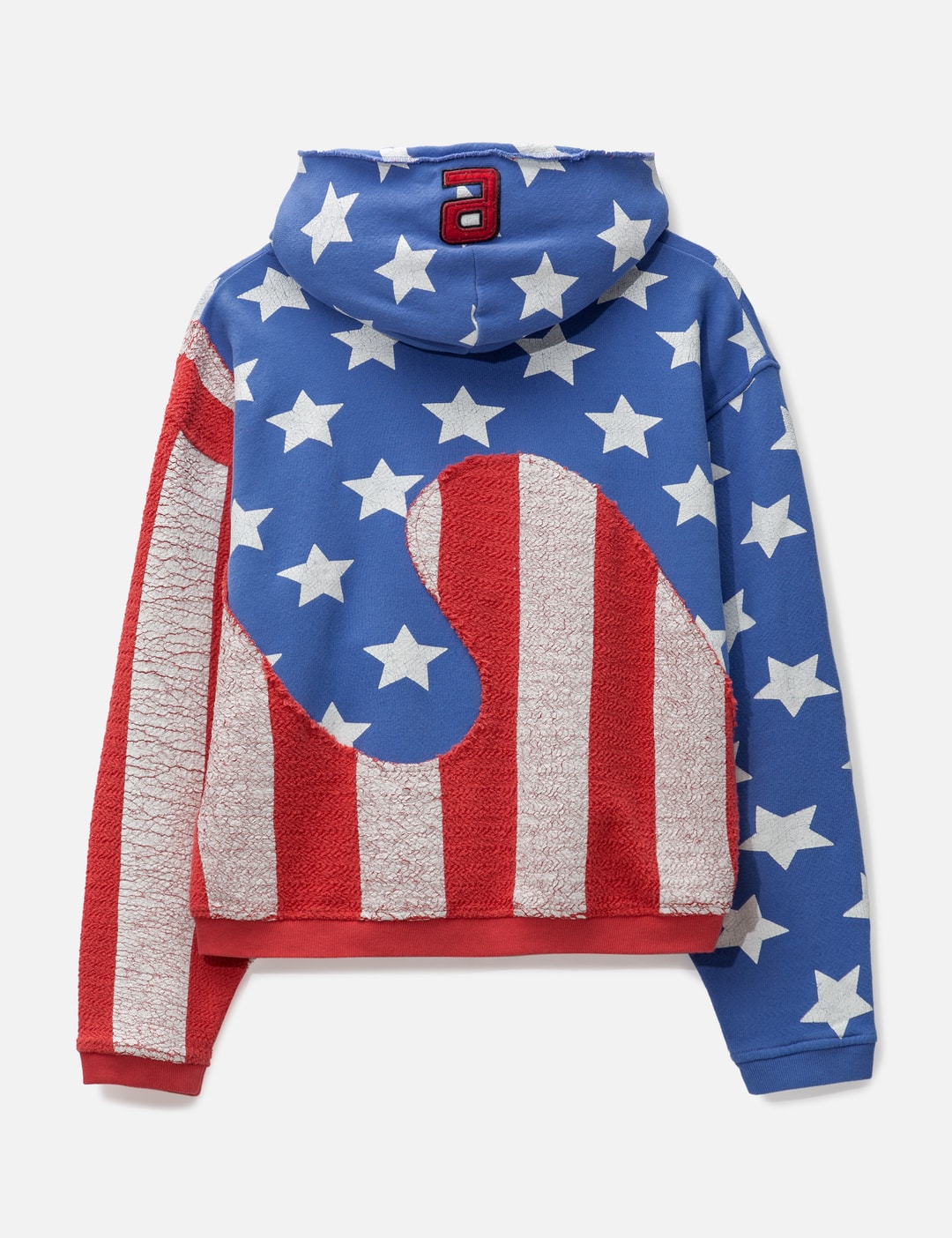Unisex Stars And Stripes Swirl Hoodie Knit view 13