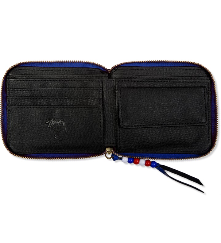 Blue Classic Bead Zip Wallet Placeholder Image