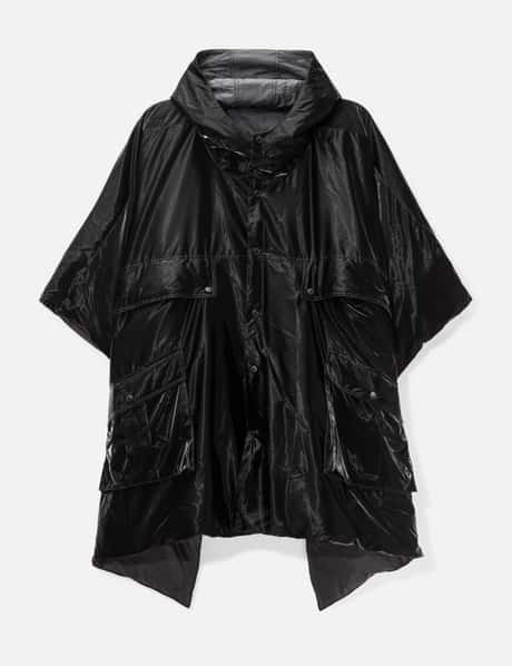 FRIED RICE Reversible Hooded Down Poncho