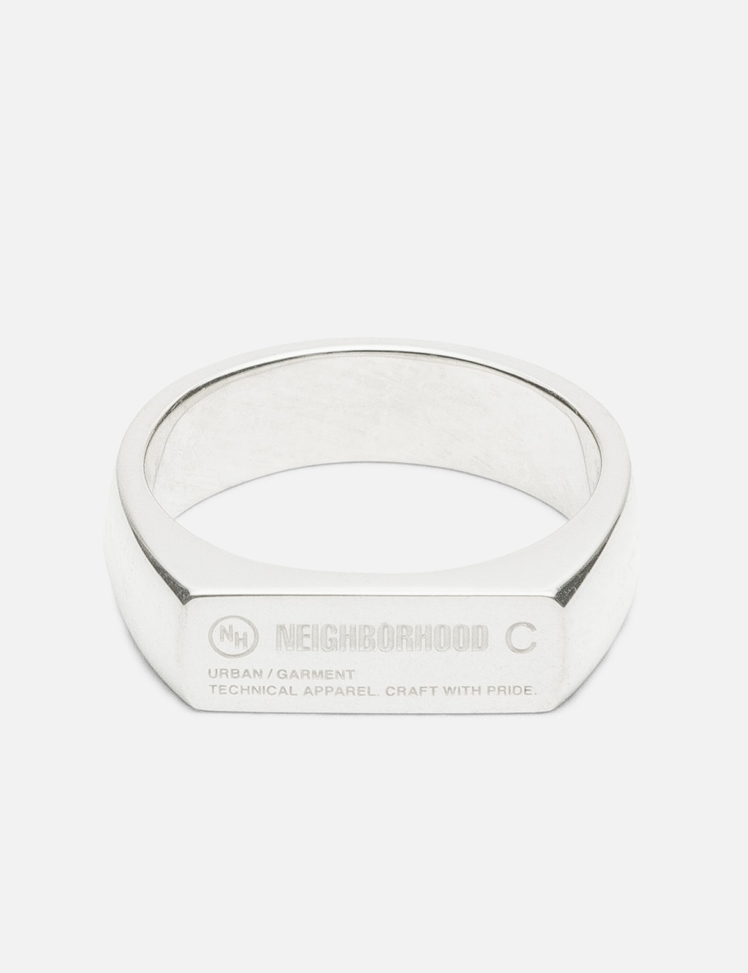 NEIGHBORHOOD - Silver Signet Ring | HBX