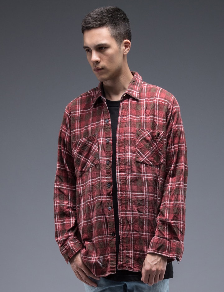 Red Flannel L/S Shirt Style B (Size S) Placeholder Image