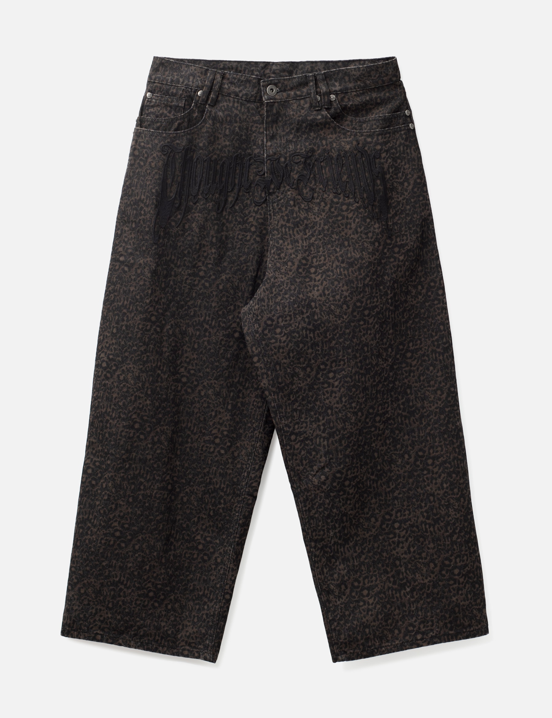 "Bruce" Leopard Baggy Denims view 16
