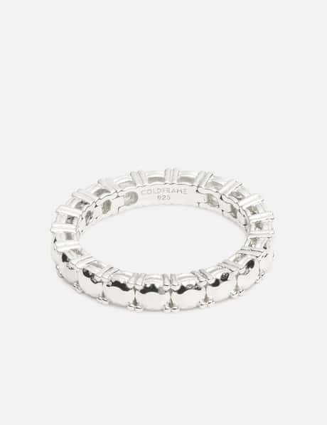 COLDFRAME Silver Diamond Tennis Ring