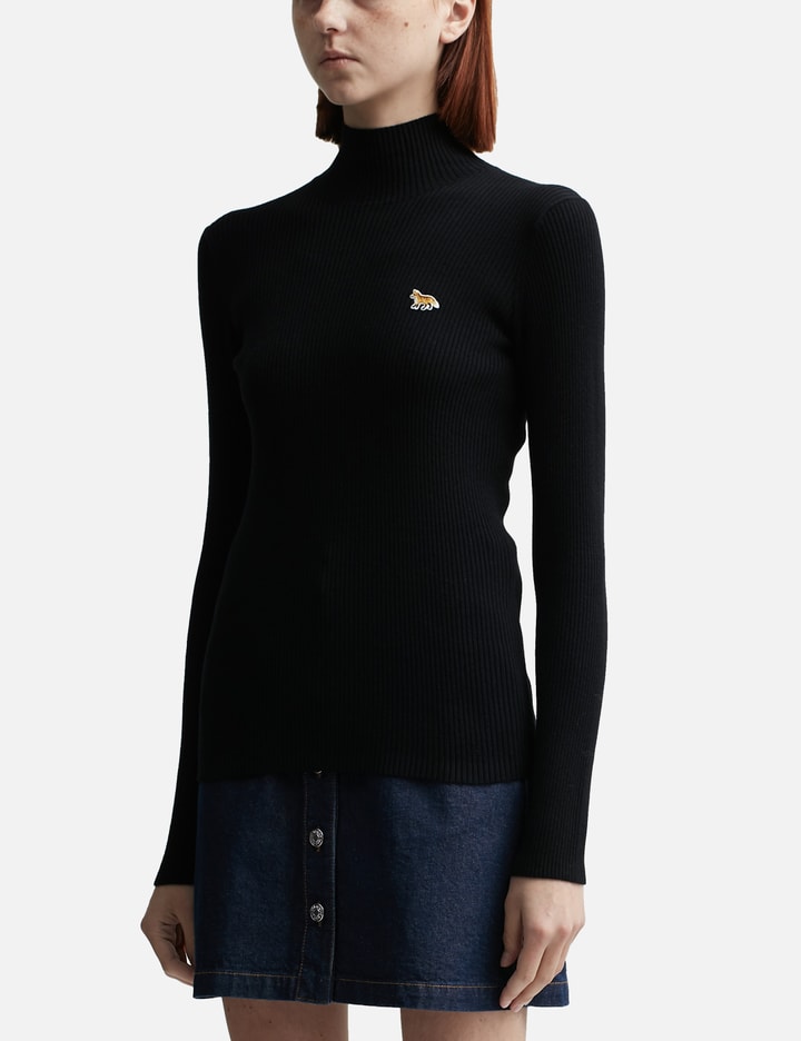 Baby Fox Patch Fine Ribbed Turtleneck Placeholder Image