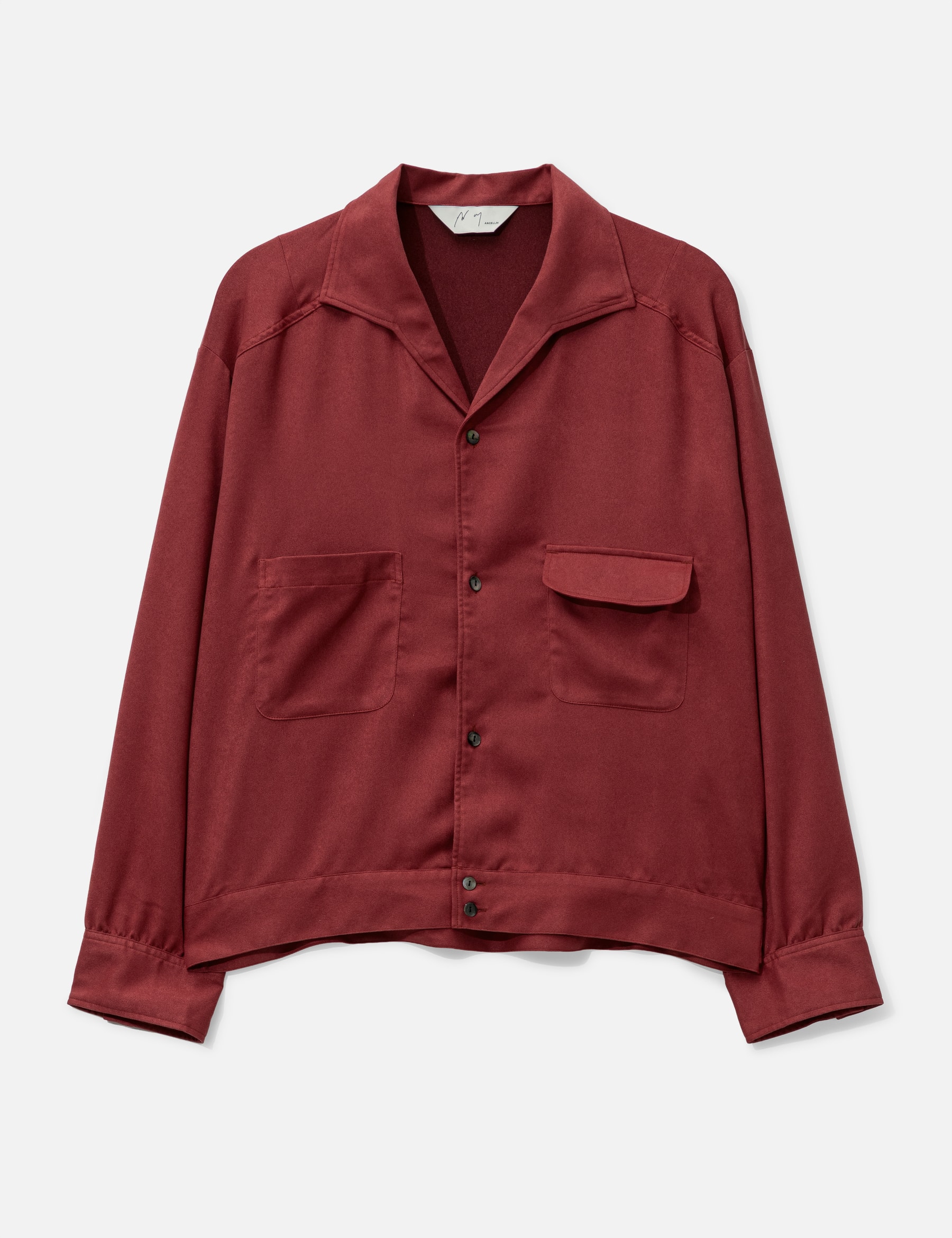 Vegan Suede Open Collar Shirt view 16