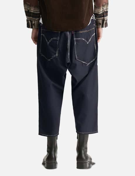 X Levi's Wool Pinstriped Cropped Pants view 12