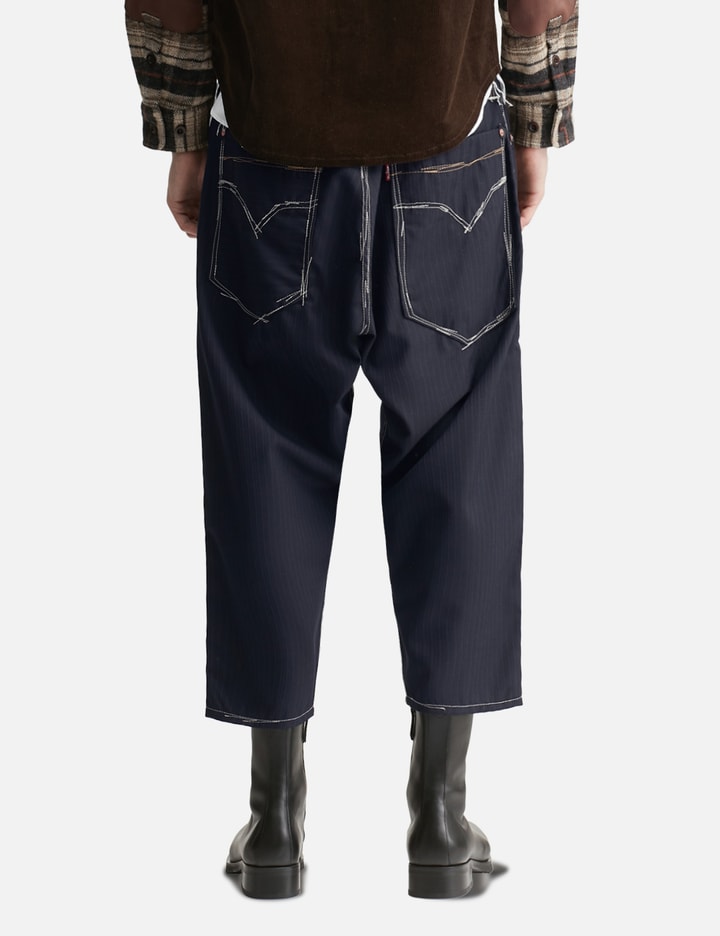 Junya Watanabe MAN X Levi's Wool Pinstriped Cropped Pants Placeholder Image