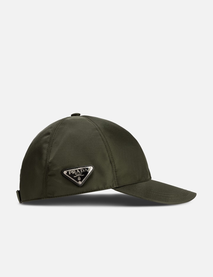 Prada Re-nylon Baseball Cap In Green