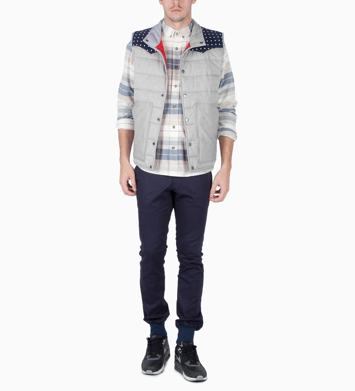 Jiberish Grey Polka Vest