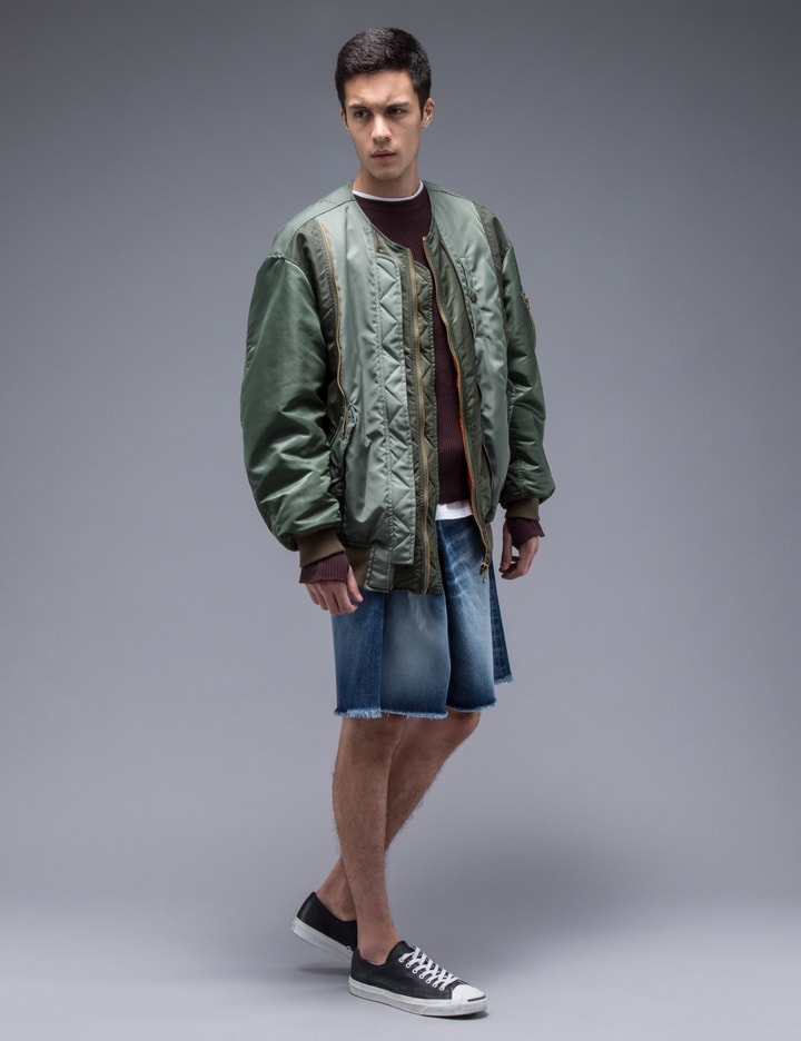 Asymmetrical Denim Shorts Placeholder Image