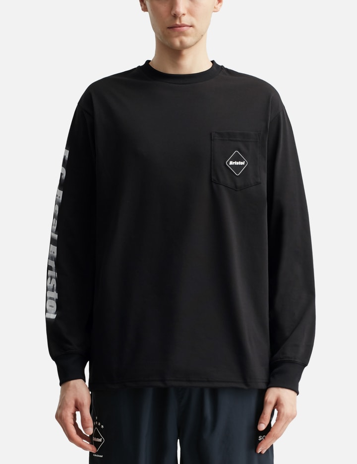 Blurred Logo Long Sleeve Team Pocket T-shirt Placeholder Image