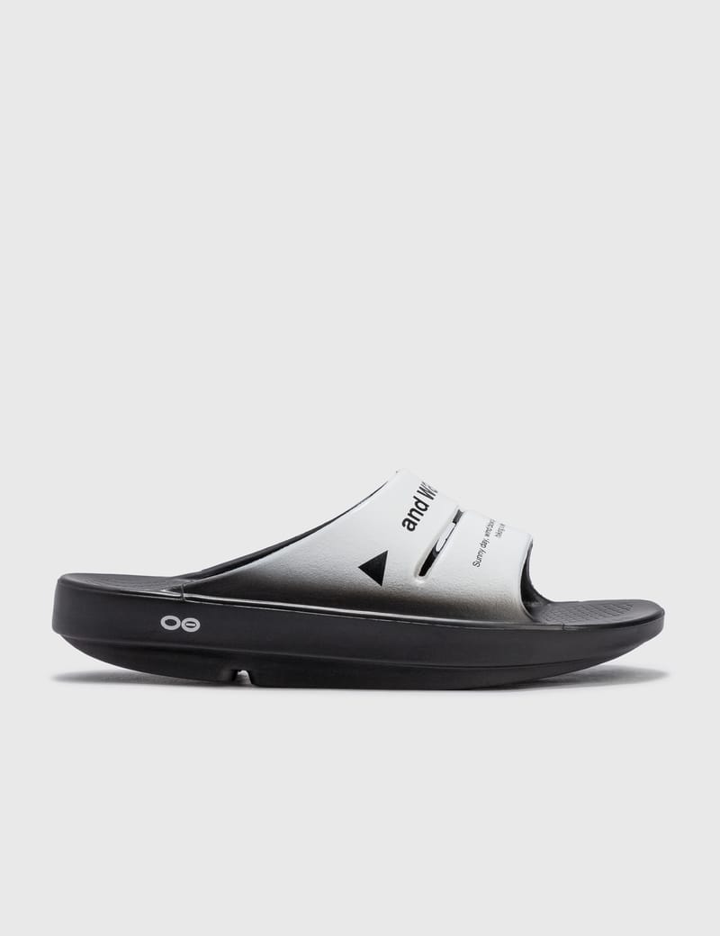 and Wander - OOFOS ahh x and wander Recovery Sandals | HBX - Globally  Curated Fashion and Lifestyle by Hypebeast