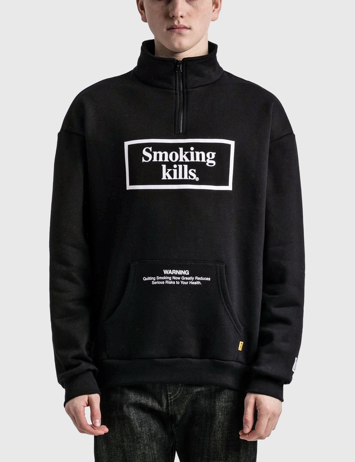Smoking Kills ハーフジップ パーカー Placeholder Image