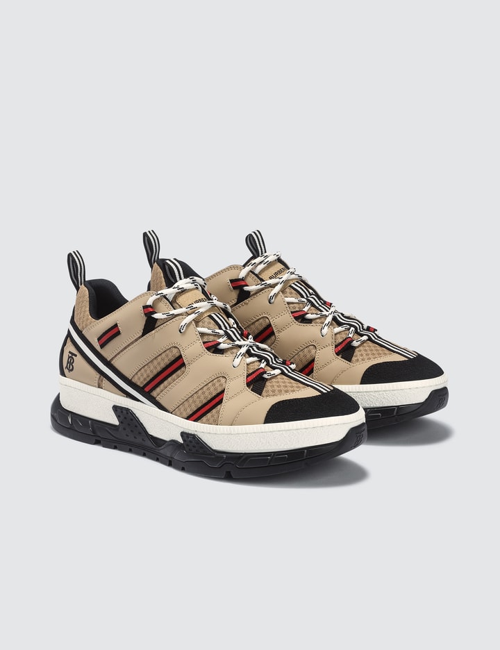 Mesh and Leather Union Sneakers Placeholder Image