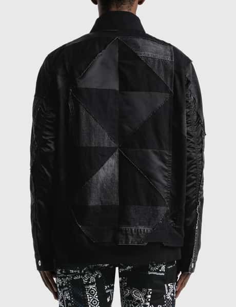 Sacai - Sacai x Hank Willis Thomas Solid Mix Blouson | HBX 