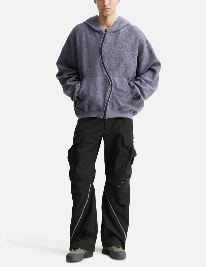Curved Zip-Up Round Hem Hoodie Placeholder Image