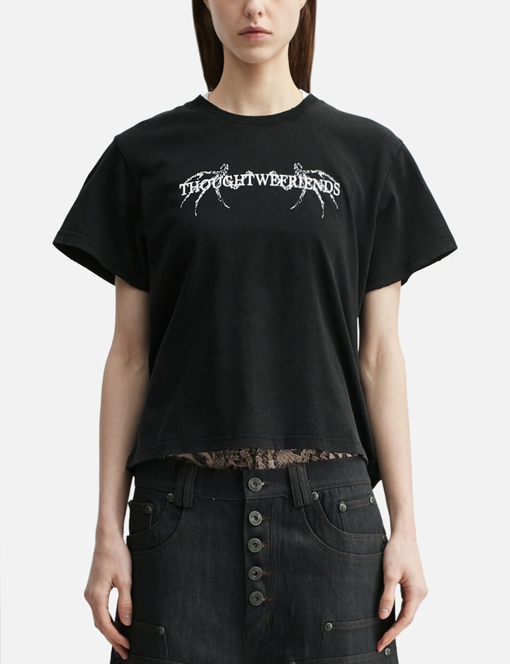"Orius" Bone Wings Fitted T-Shirt view 3
