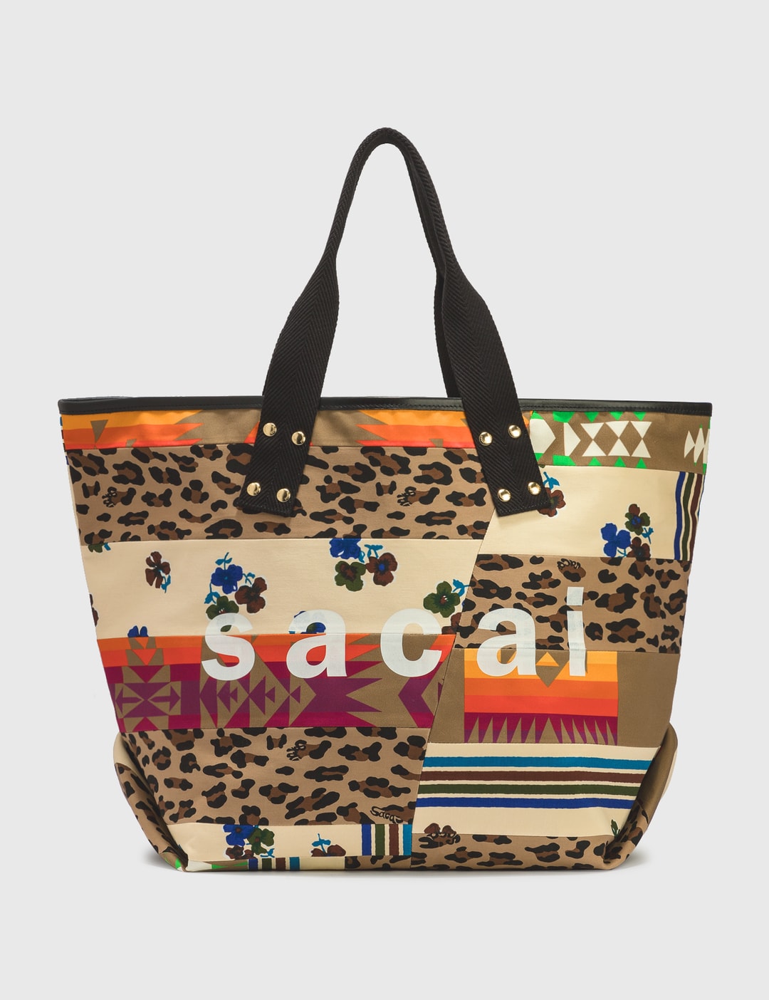 Sacai - Sacai x Hank Willis Thomas Patchwork Large Tote | HBX 