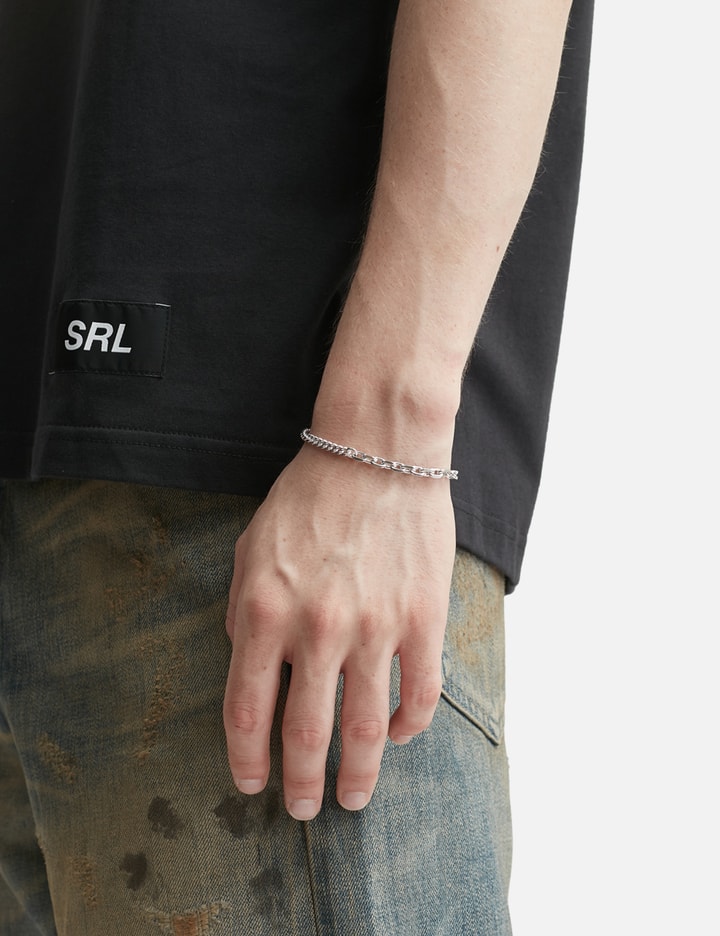 Curb Chain with Cable Silver Chain Bracelet Placeholder Image