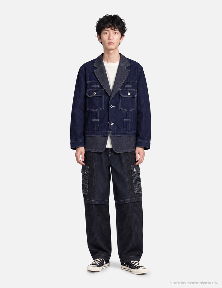 FDMTL Pleats Lapel Jacket Rinse
