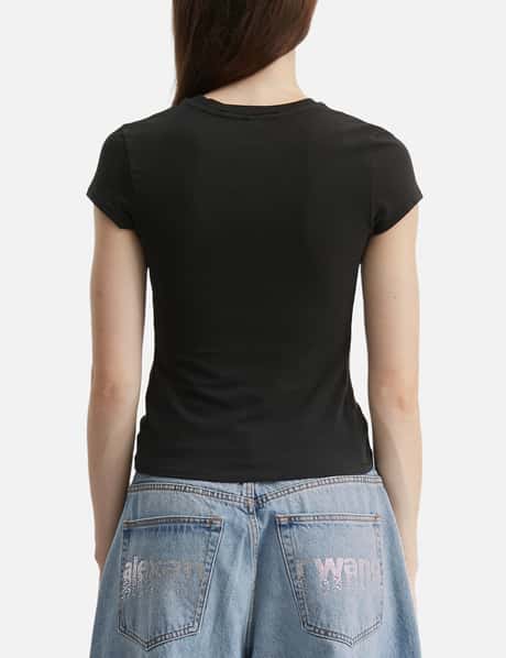 Logo Print Fitted Tee view 12