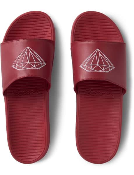 Diamond Supply Co. - Red Fairfax Slide | HBX display picture 3