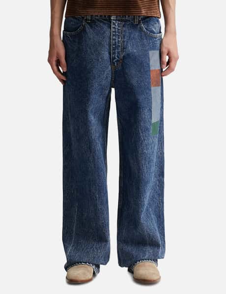 Eckhaus Latta - Wide Leg Jeans | HBX - Globally Curated Fashion 