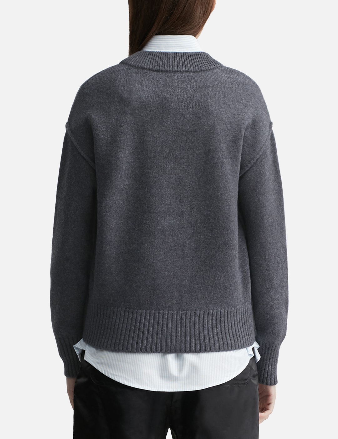 Cardigan With Contrasted Ami De Coeur view 10