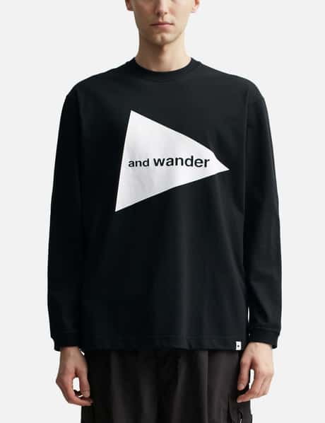 and wander - And Wander Logo Long Sleeve T-Shirt | HBX