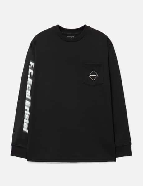 F.C. Real Bristol Blurred Logo Long Sleeve Team Pocket T-shirt