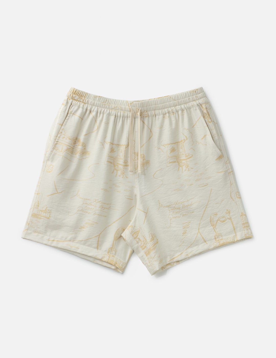 Maison Kitsuné Lightweight Shorts In Neutral