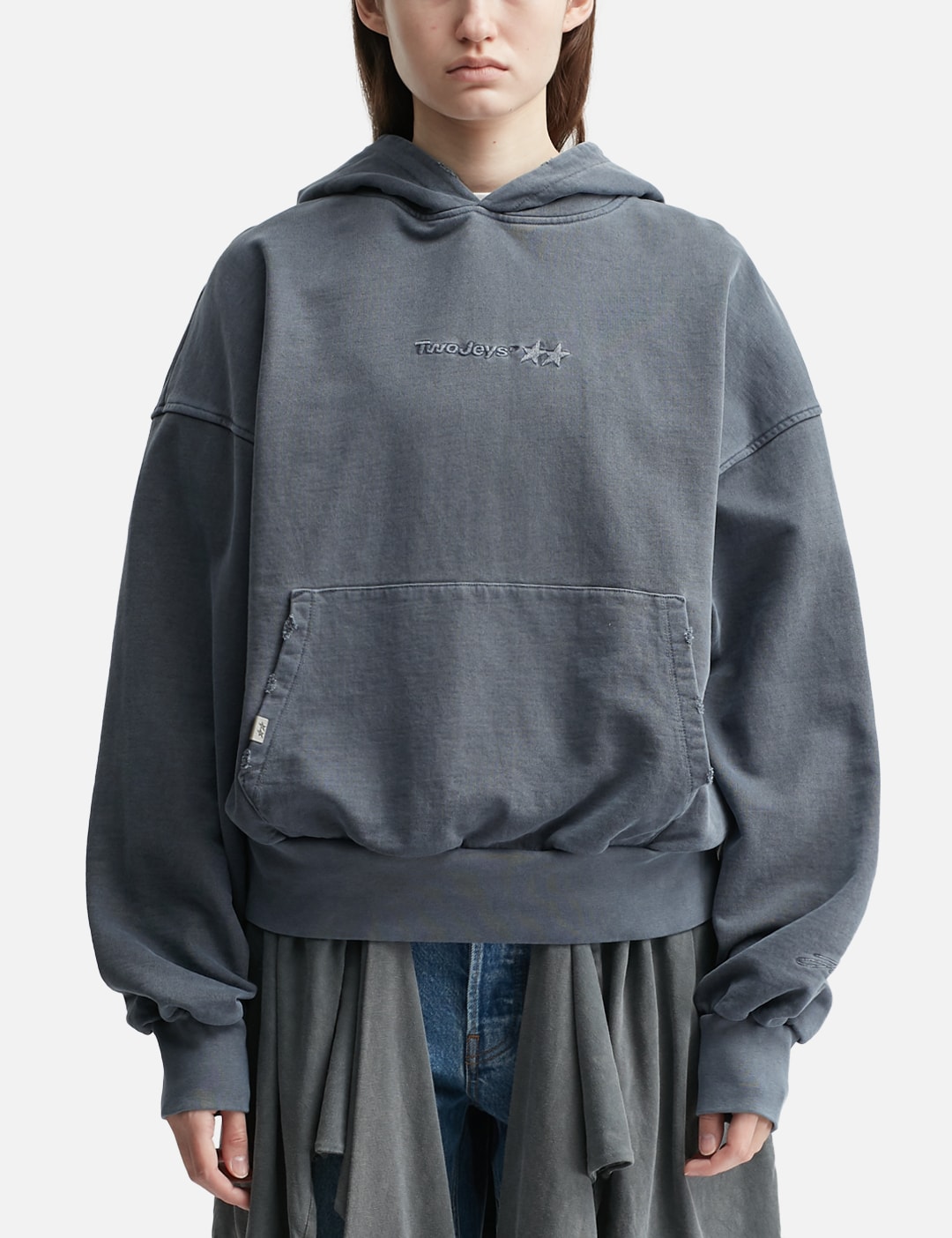 Pigment Dyed Blue Icon Hoodie view 13